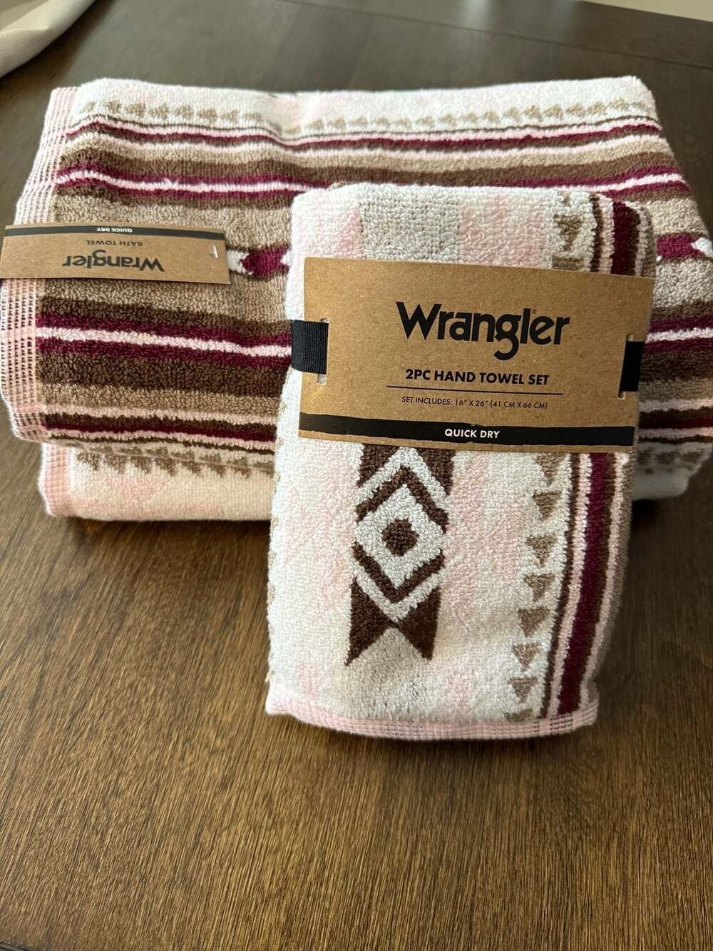 Wrangler Southwestern Aztec Quick Dry Towels New